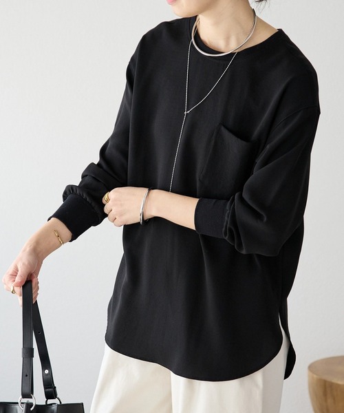 RIVE DROITE（リヴドロワ） ブラウス シャツ ジョーゼットポケット