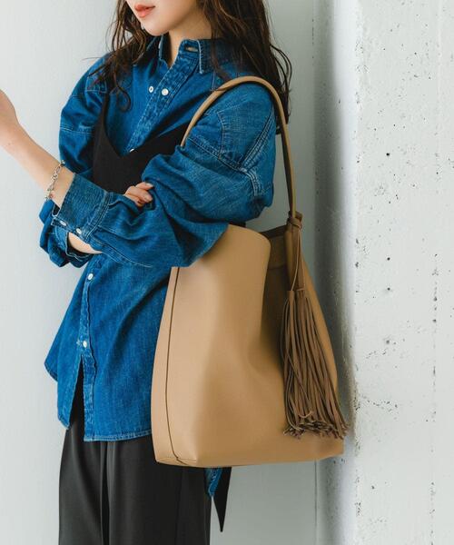 RODE SKO（ロデスコ） トートバッグ タッセル付シンプルワンハンドル
