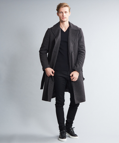 5351 POUR LES HOMMES ステンカラーコート コート コンビネーション