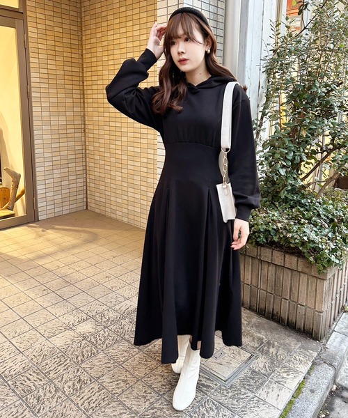 one after another NICE CLAUP 「one CLAUP」 長袖ワンピース FREE 杢