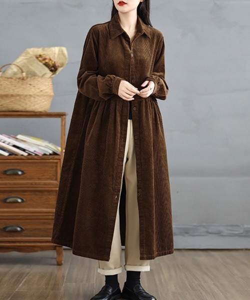 シャツワンピース コーデュロイシャツワンピース : ZOZOTOWN Yahoo!店