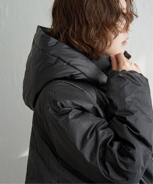 notch. ブルゾン アウター シャイニータフタフードジャケット