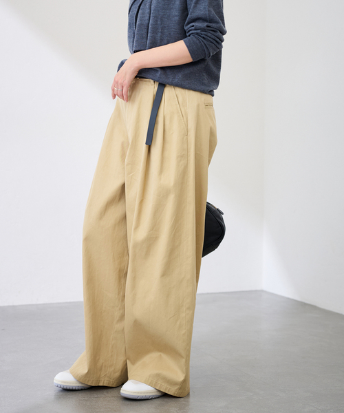FRAMeWORK（フレームワーク） チノパン ワイドチノパンツ レディース