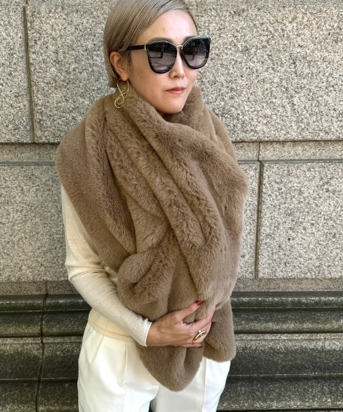 コート アウター リッチボリュームファーケープ レディース : ZOZOTOWN