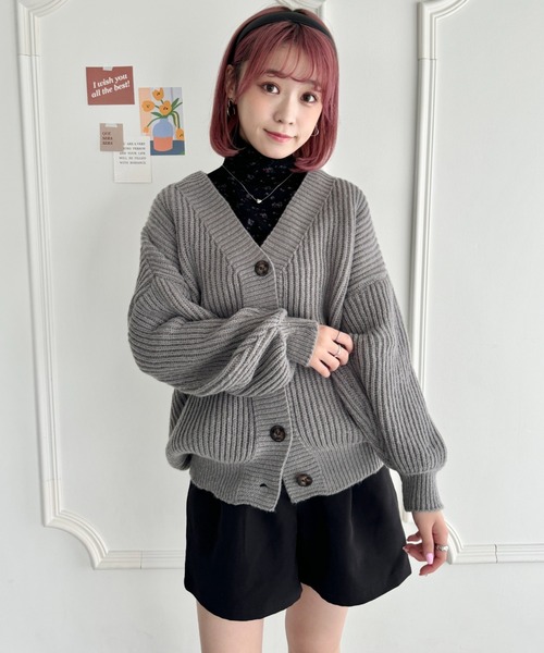 SOLLON.（ソルロン） tシャツ 小花柄ハイネックトップス レディース