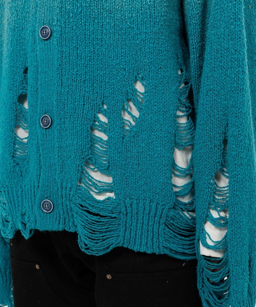 KAMIYA カーディガン Sun Faded Like Knit Cardigan メンズ : ZOZOTOWN