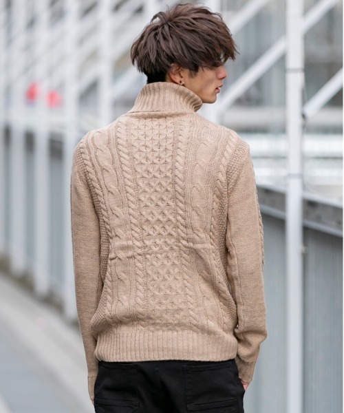 ADMIX/ATELIER SAB MEN セーター ニット ケーブル編み