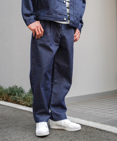 ikka（イッカ） ジーンズ 「WEB限定」デニムバギーワイドパンツ メンズ