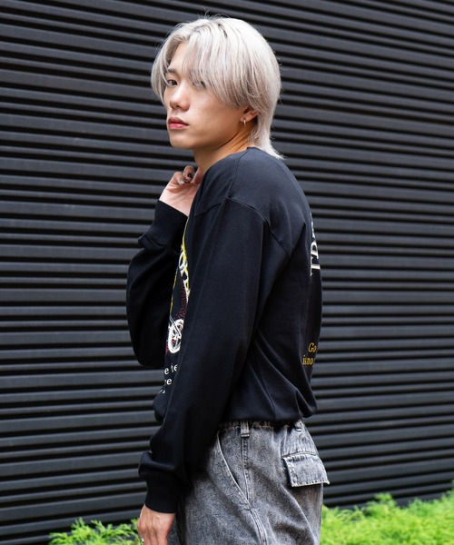 UNIT（NIXON） tシャツ ピグメントプリント ロンT ピグメント加工