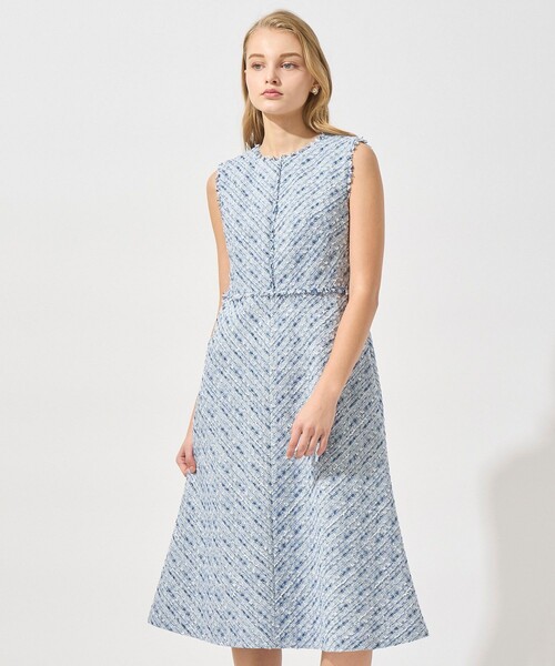 ANAYI（アナイ） ワンピース 「Eternal Line 2025」ミックスツイード