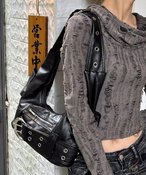 Revo. ショルダーバッグ バッグ Y2K グランジ アイレットベルト ワン