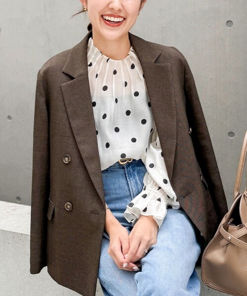 NOLLEY'S（ノーリーズ） ブラウス シャツ ウォッシャブルピンタック