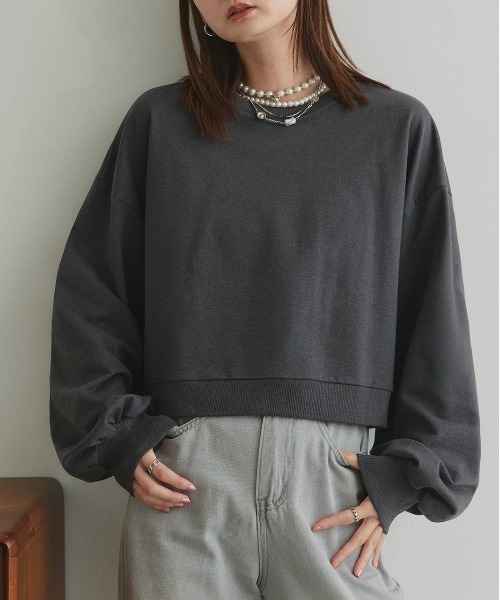 ad thie（アドティエ） トレーナー スウェット ショート丈 スウェット