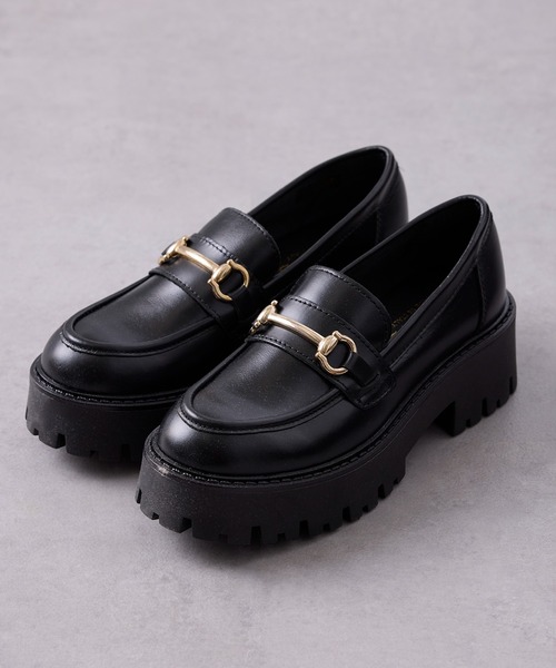 eness（エネス） ローファー 「ENESS」track sole leather bit loafer