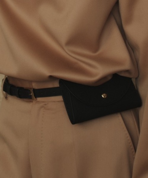 anuans（アニュアンス） ポーチ レザーベルトポーチ レディース