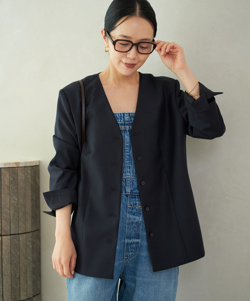 plage（プラージュ） ジャケット ノーカラージャケット WO SE SH