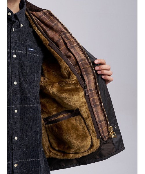 Barbour（バブアー） ベスト ジレ フロントジップ ファー ライナー