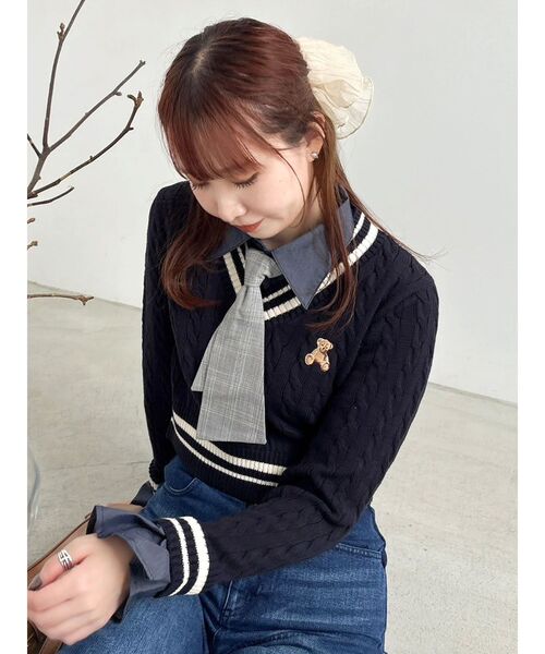 POLO BCS（ポロ・ビーシーエス） ニット セーター コラボ」シャツ