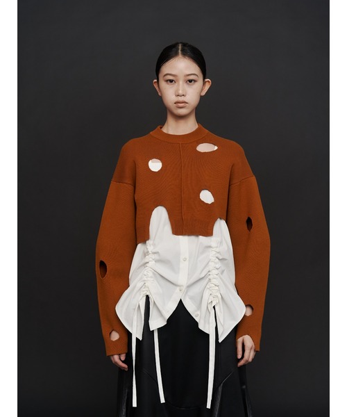 UN3D.（アンスリード） キャミソール HEM GATHER SH CAMISOLE / ヘム