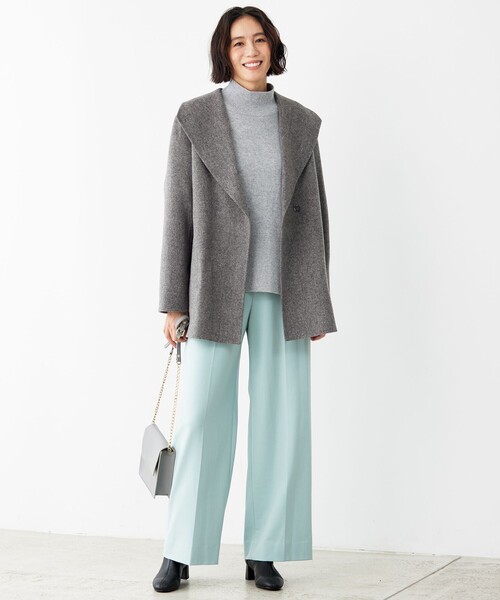 自由区（ジユウク） コート アウター ウールリバーショート コート