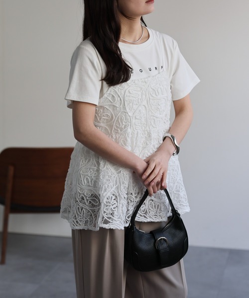 ap retro キャミソール 「選べる」オーガンジーレースキャミ