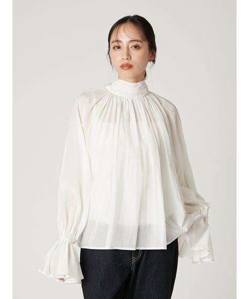 FRAY I.D（フレイ・アイディー） ブラウス シャツ 2wayシアーボウタイ