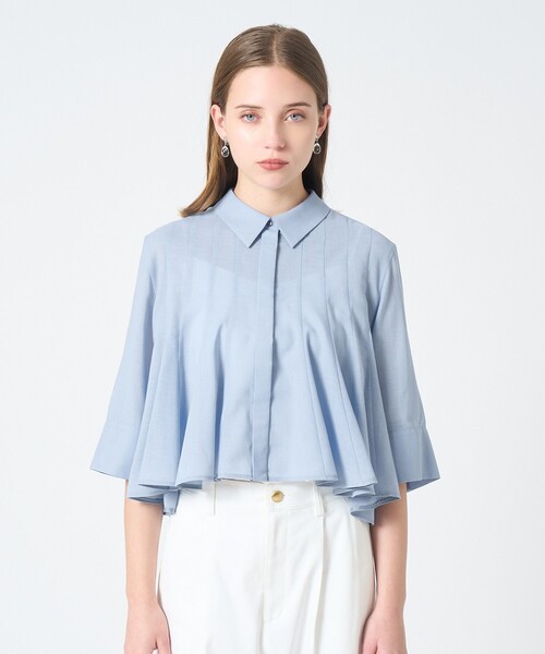 ANAYI（アナイ） ブラウス シャツ ボイルタックシャツブラウス