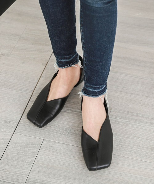 SUGAR BISKET（シュガービスケット） パンプス スクエアトゥアシメV