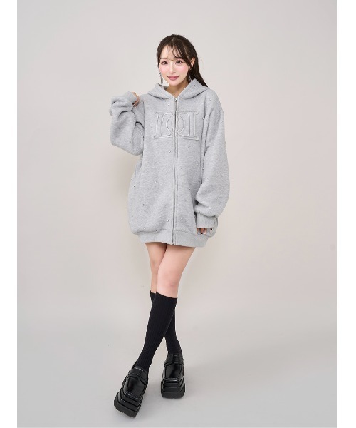 Darich（ダーリッチ） パーカー DDロゴビジュージップパーカー