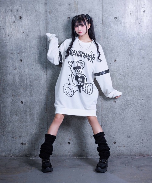 Amilige（アミリージュ） トレーナー スウェット チェーンネックレス