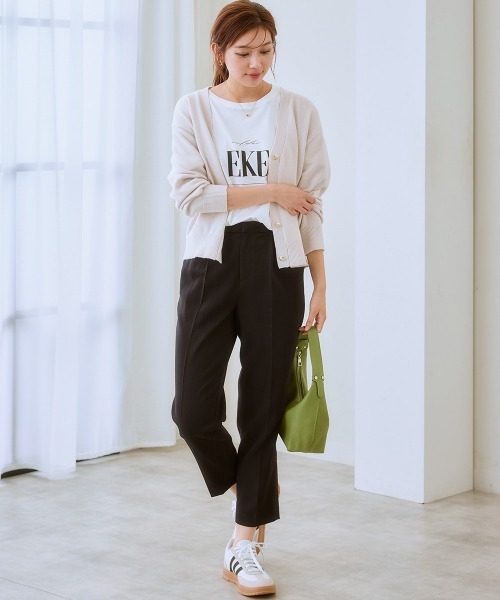 7days Life Styling カーディガン ゴールドボタンVネックニット