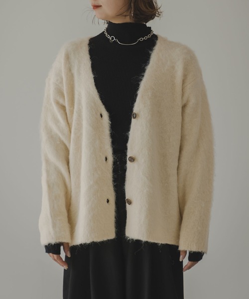 rectangle（レクタングル） カーディガン ウールブレンドモヘアニット