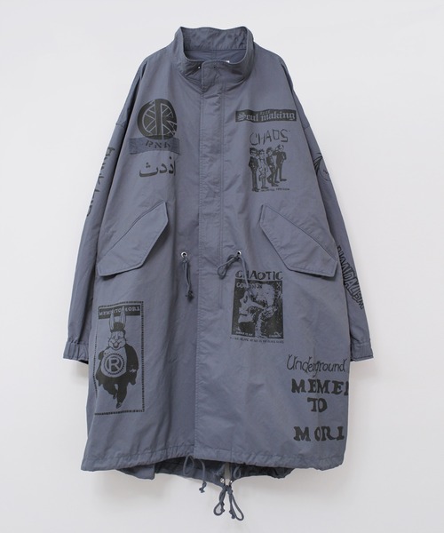 RNA（アールエヌエー） モッズコート コート C0783 マルチプリント