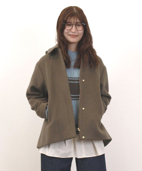 J.PRESS YORK STREET コート アウター 「WOMEN」2WAY メルトン