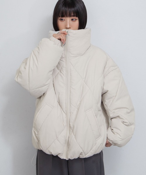 ダウンコート ダウンジャケット ダイヤキルトBIG中綿ダウンジャケット