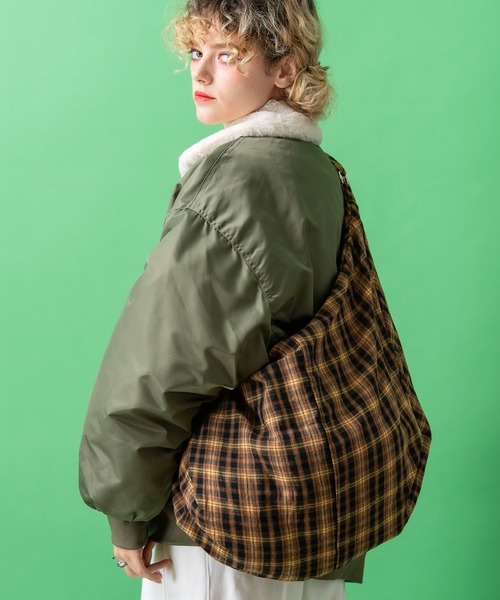 ショルダーバッグ バッグ an meets zakka チェック柄ネル3WAYバッグ