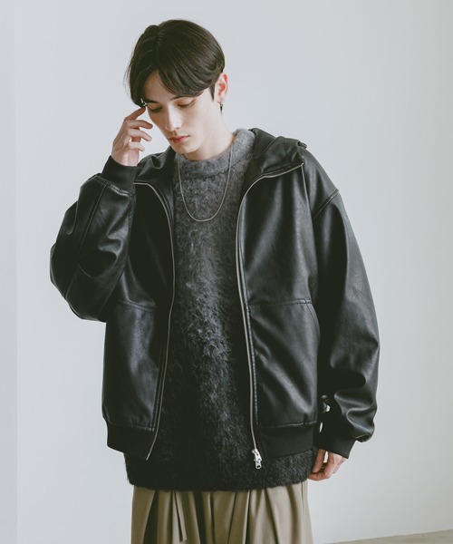 RAGEBLUE（レイジブルー） ブルゾン アウター シンセティックレザー