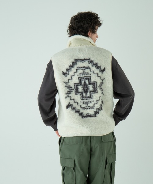 PENDLETON（ペンドルトン） ベスト ジレ ジャガードボア・スタンド