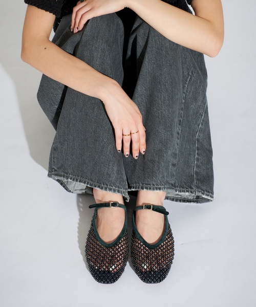 Le Talon GRISE（ル タロン グリーズ） シューズ GRISEビジューネット