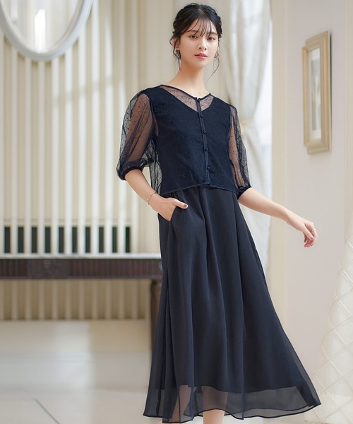 niana（ニアナ） ドレス 2wayレースボレロパーティードレス : ZOZOTOWN