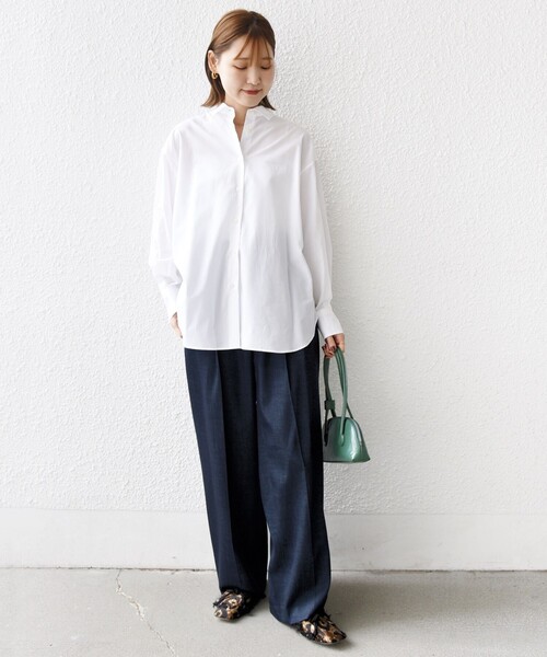 SHIPS（シップス） ブラウス シャツ SHIPS Primary Navy Label