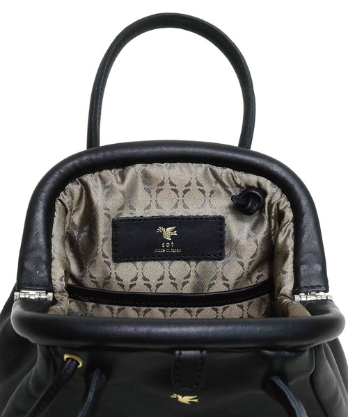 sot（ソット） トートバッグ 公式 ELEGANZAレザー 2way がま口