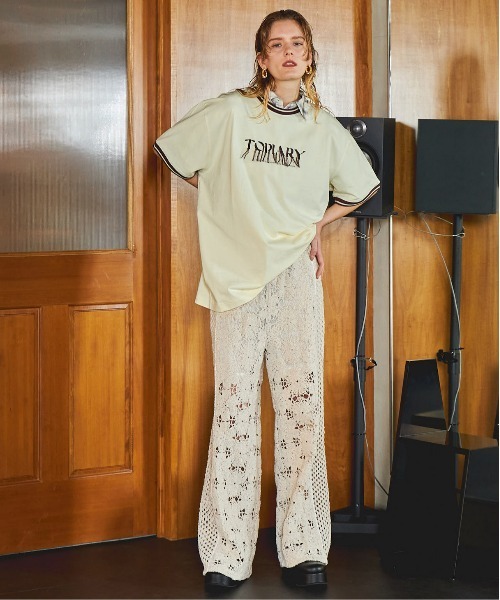 MAISON SPECIAL（メゾンスペシャル） パンツ Mixed Lace Easy Pants