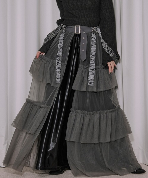 Ezick スカート Cosmic layer チュールスカート : ZOZOTOWN Yahoo!店