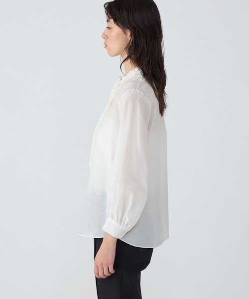 TOMORROWLAND collection ブラウス シャツ コットンシルクオーガンジー