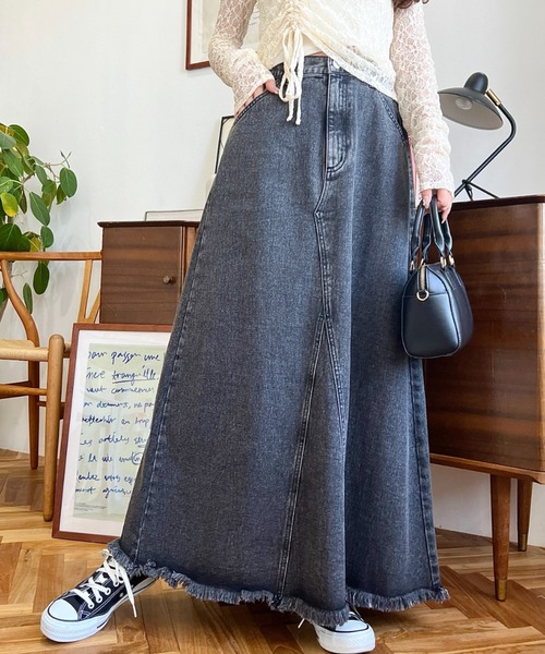 moment+ デニムスカート リメイク風デニムスカート : ZOZOTOWN Yahoo