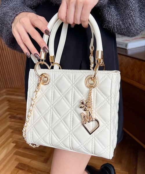 moment+ ショルダーバッグ バッグ オリジナルチャーム付き2WAY