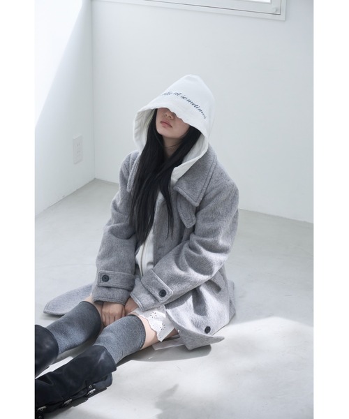 Smyeon コート アウター Middle shaggy coat/ミドルシャギーコート