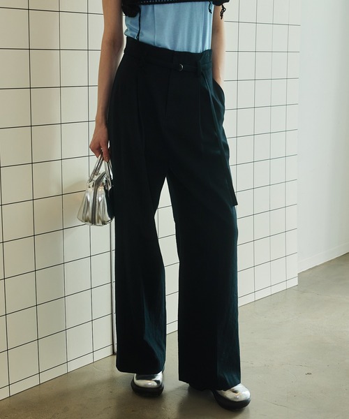 MAISON SPECIAL（メゾンスペシャル） スラックス パンツ Linen High