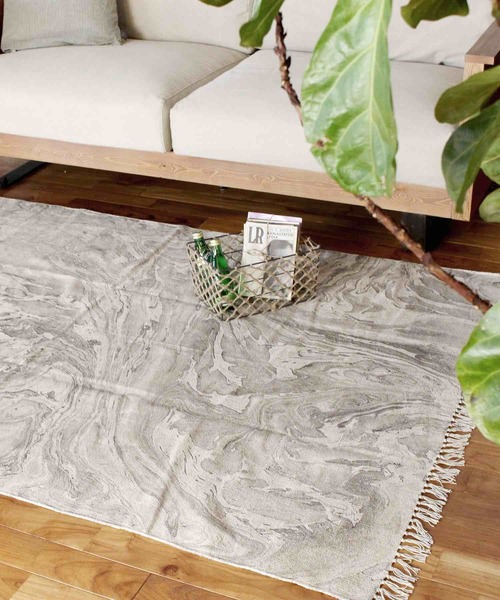 a.depeche（アデペシュ） ラグ ラグマット marble rug cloud gray 1400